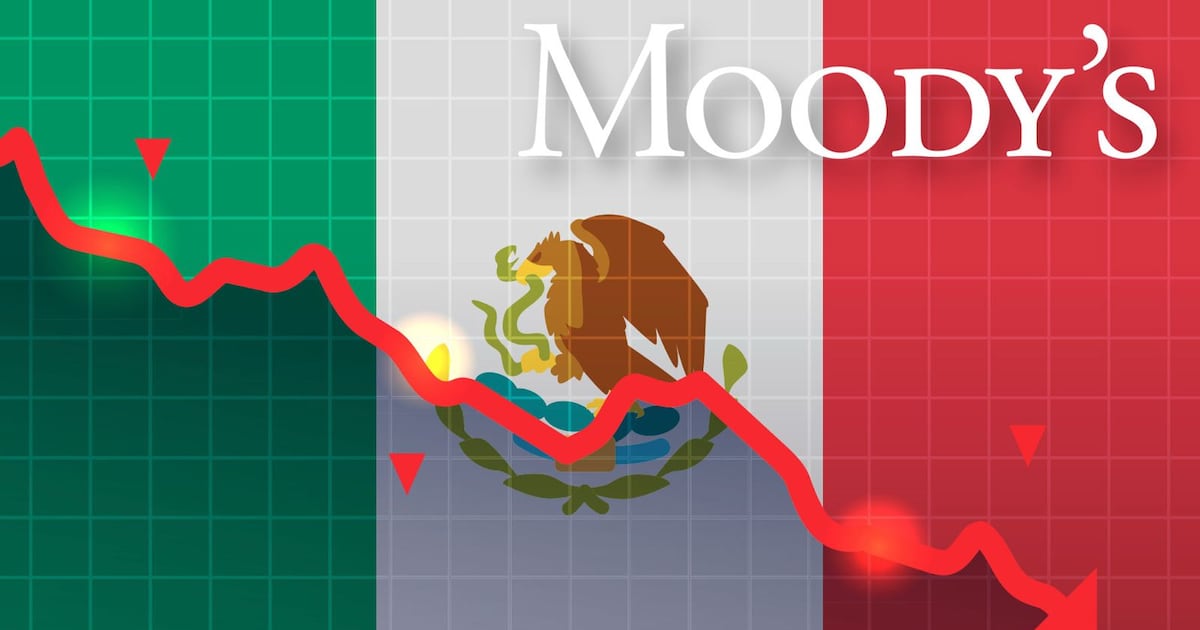 Moody’s baja nota crediticia a México por debilidad fiscal